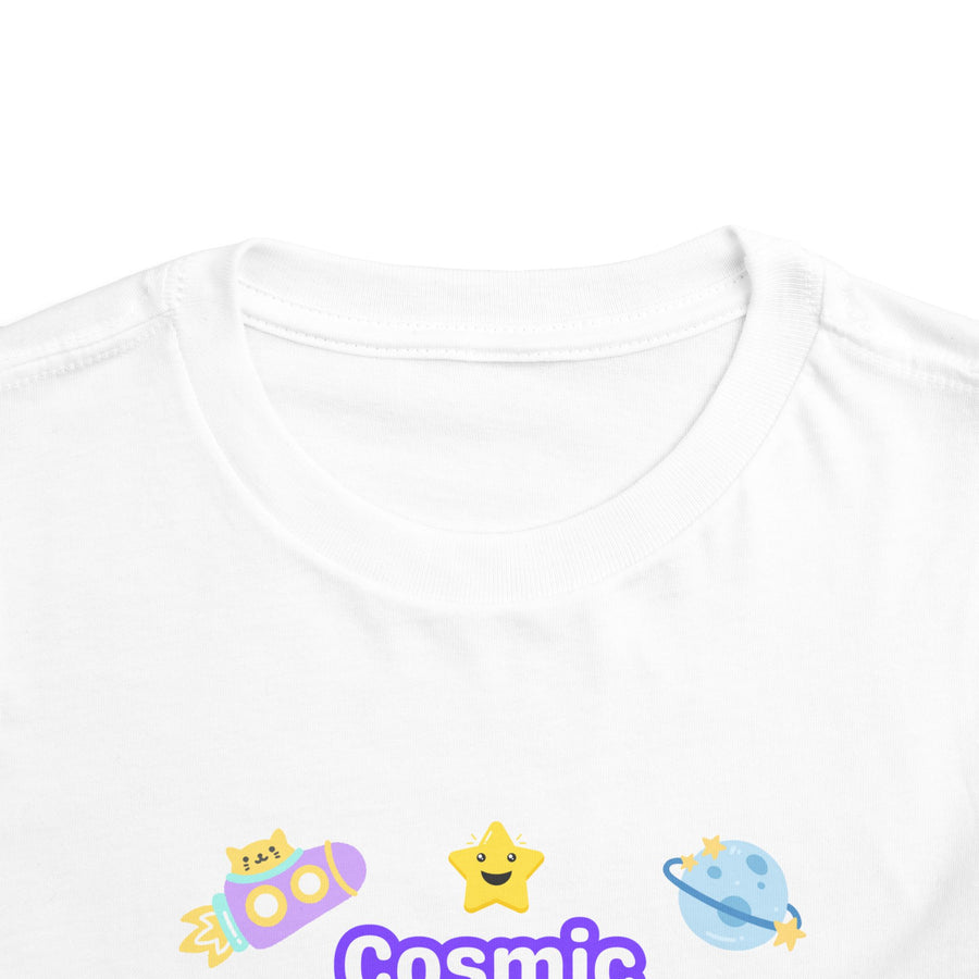 Cosmic Cutie Toddler Tee — Cute Space Graphic Shirt for Kids