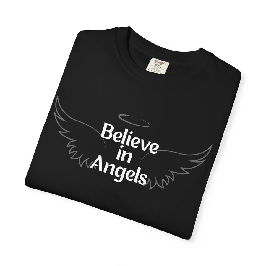 Believe in Angels T-Shirt — Wing Graphic Spiritual Tee