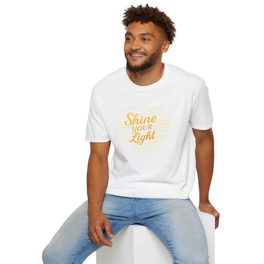 Shine Your Light Unisex Softstyle T-Shirt | Inspirational