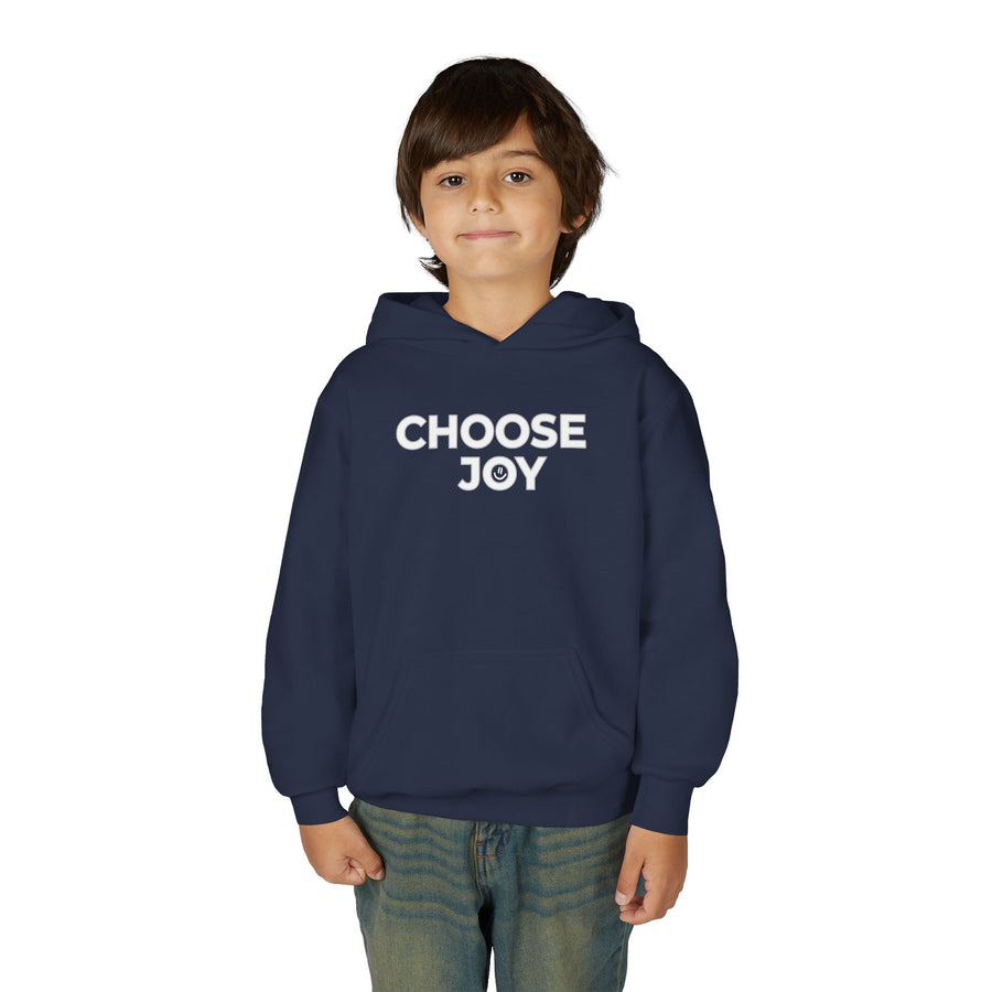 Choose Joy Smilley Face Youth Hoodie Positive Message Pullover