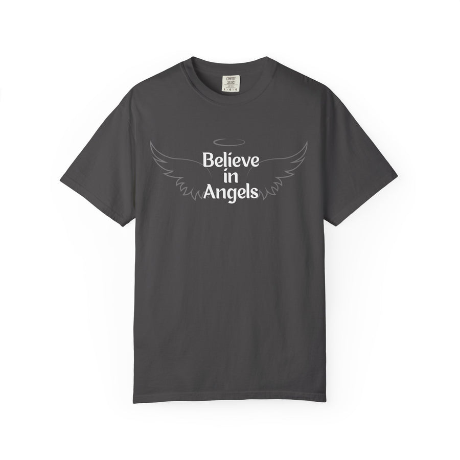 Believe in Angels T-Shirt — Wing Graphic Spiritual Tee