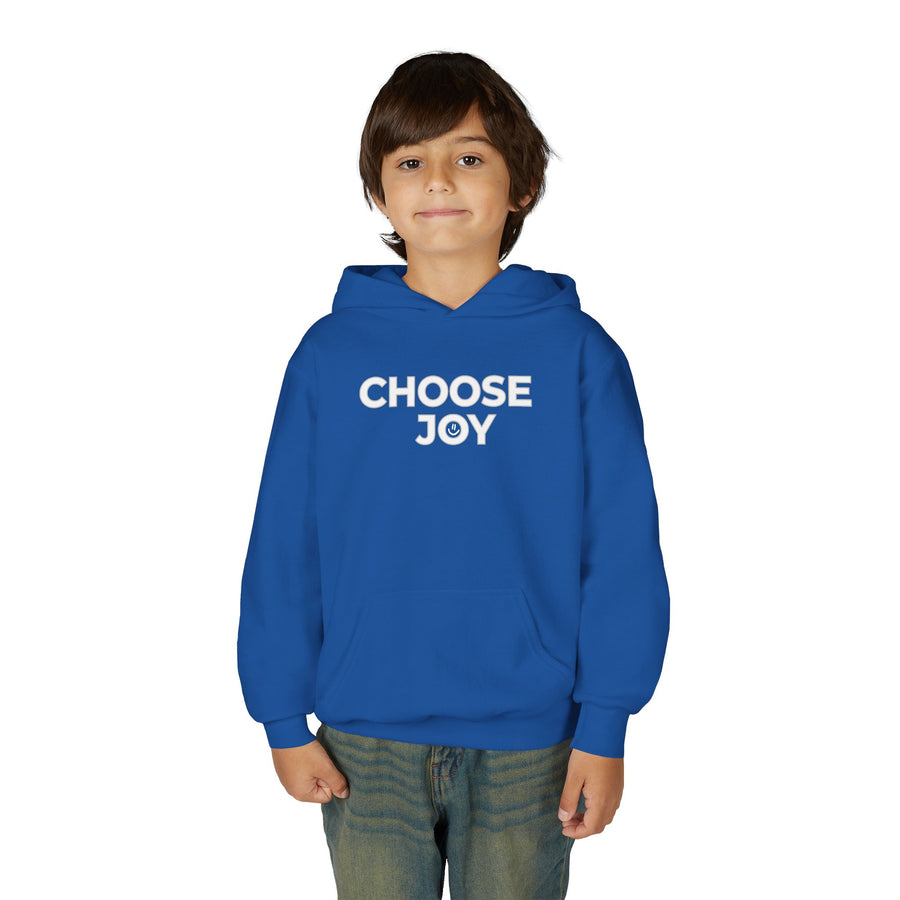 Choose Joy Smilley Face Youth Hoodie Positive Message Pullover
