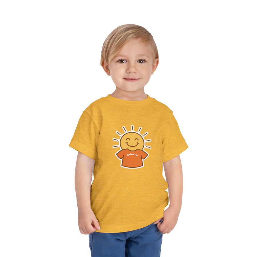 Shine-On Toddler T-Shirt — Happy Sun Smiley Graphic Tee