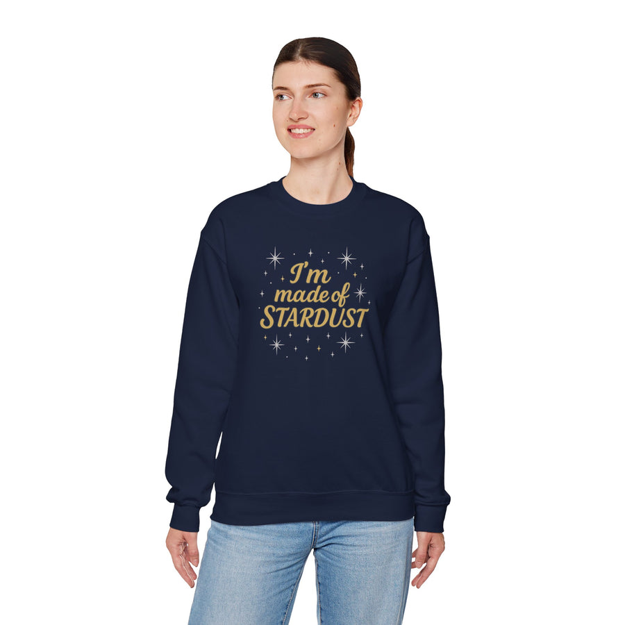 I'm Made of Stardust Crewneck Unisex Sweatshirt Heavy Blend™, Cosmic Gift, Astrology Lover