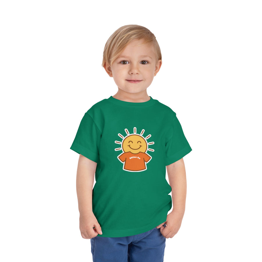 Shine-On Toddler T-Shirt — Happy Sun Smiley Graphic Tee