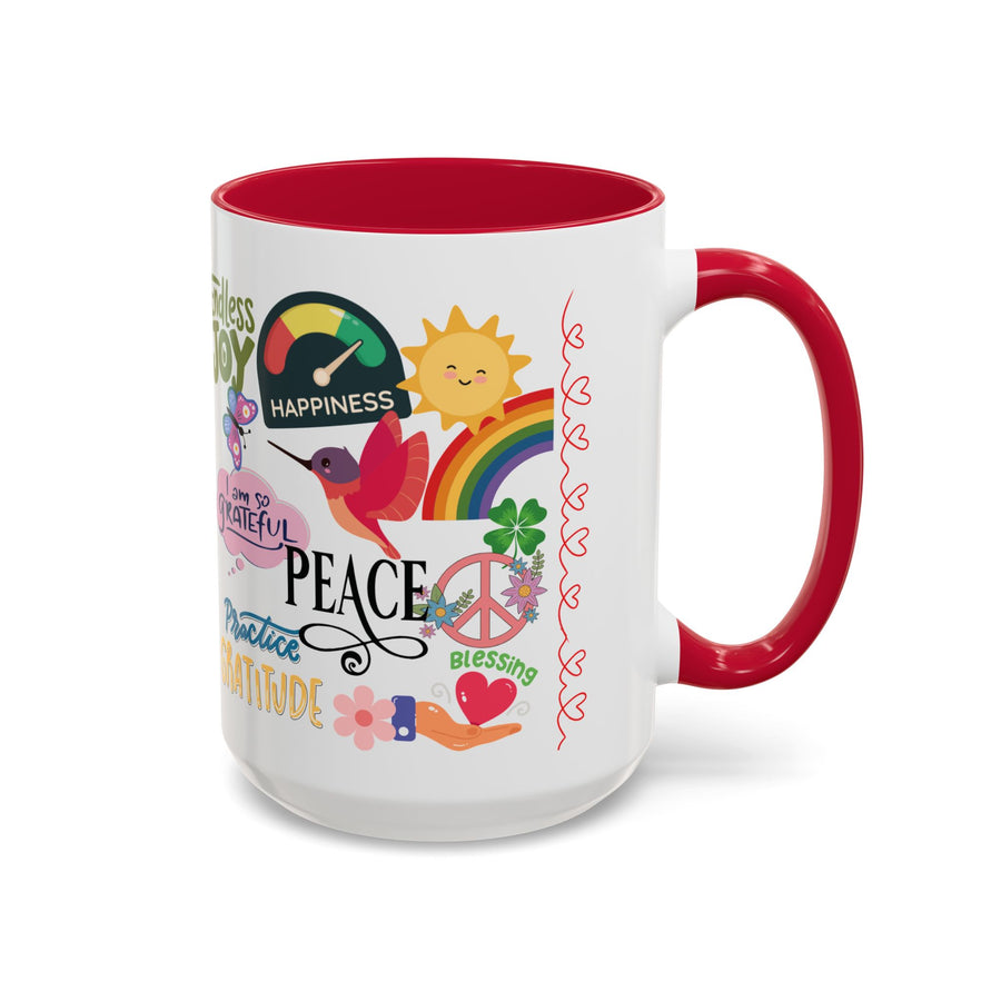 Grateful & Joy Inspirational Coffee Mug (11oz/15oz)