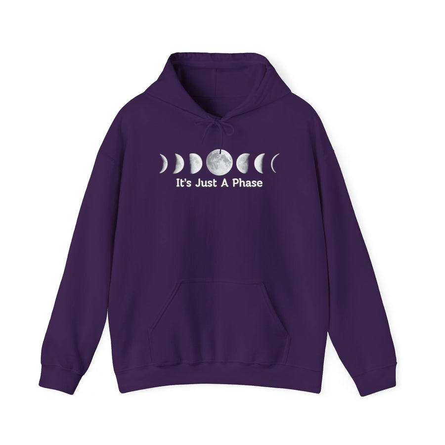 Moon Phases Hoodie - Unisex Cozy Sweatshirt for Astrology Lovers, Spiritual Gift, Relaxed Style