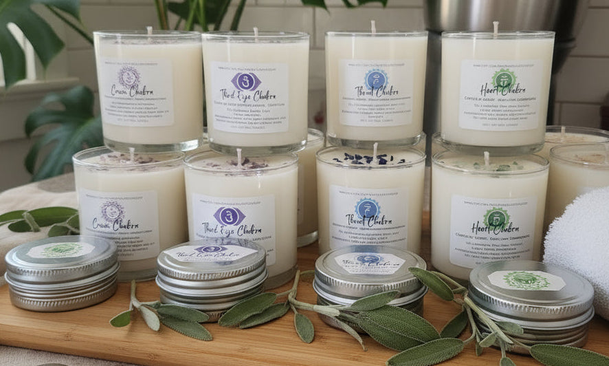 Crown Chakra -Frankincense Lavender Soy Wax Candle