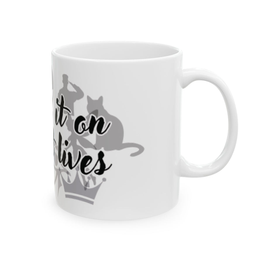 “Blame It On My Past Lives” Ceramic Mug Mystical Alien Tarot Design (11oz, 15oz)