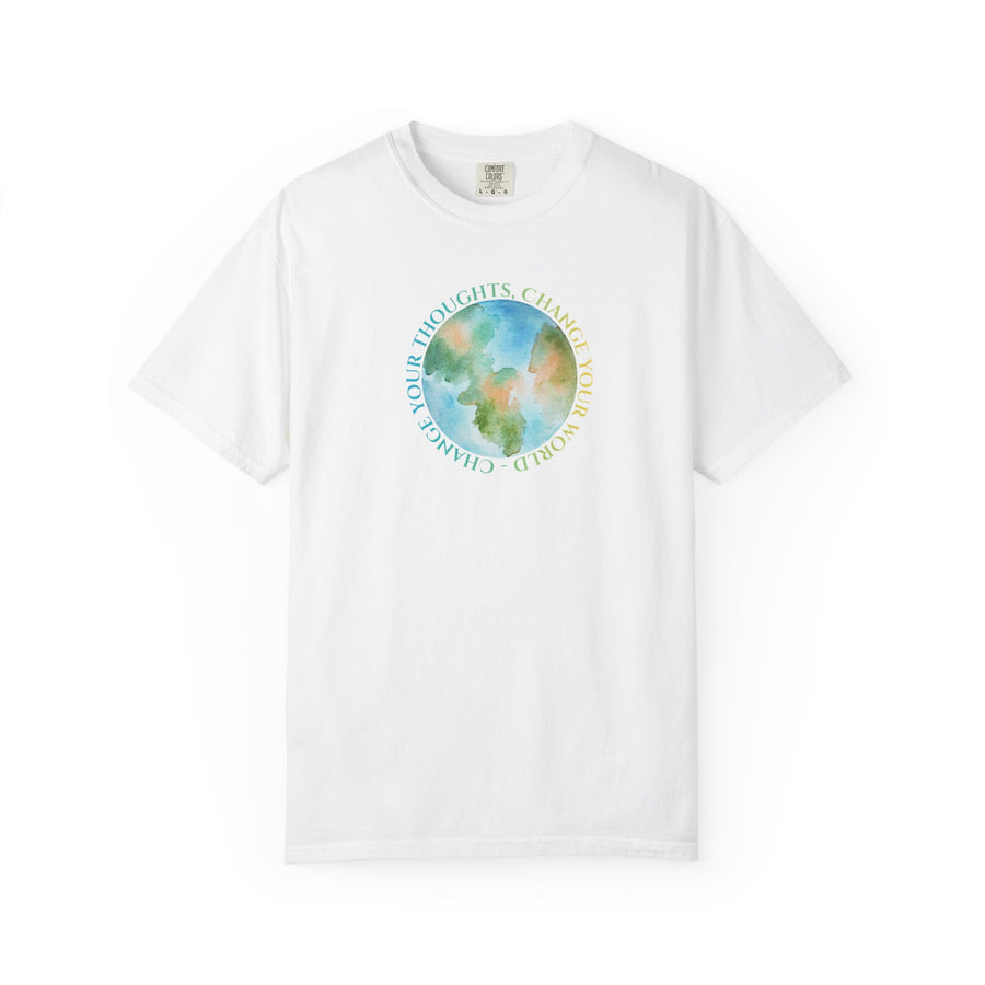 Change Your Thoughts Change Your World Motivational T-shirt Earth Day