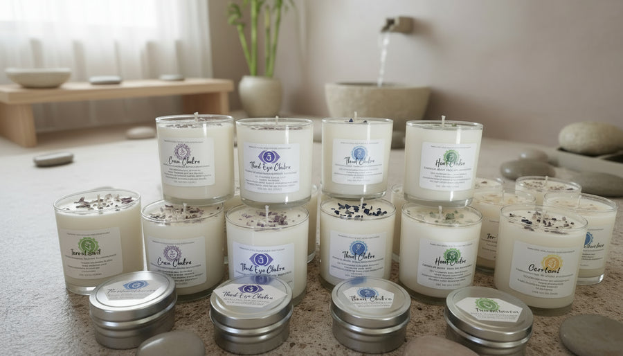 Third Eye Chakra - Lavender Lemon and Sage Soy Wax Candle