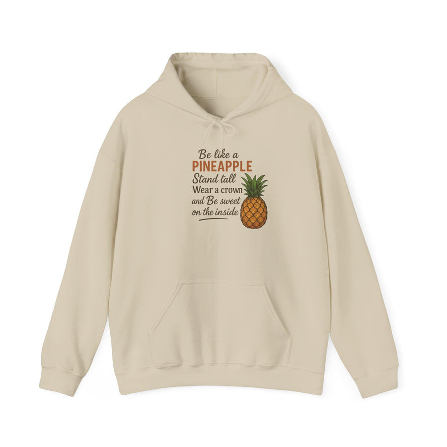 Pineapple Motivational Hoodie, Positive Vibes Unisex Sweatshirt